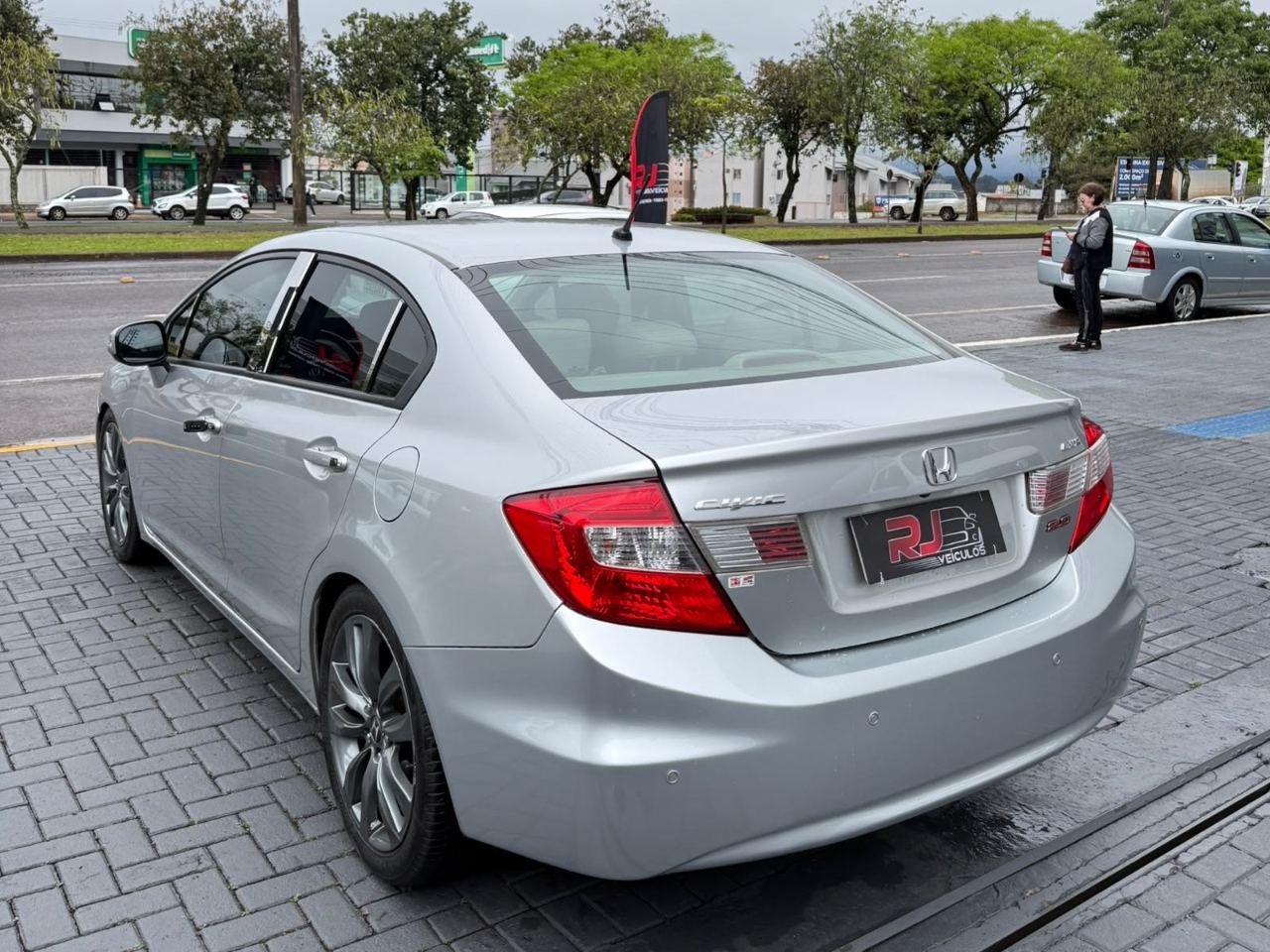 Honda Civic New Lxr 2.0 I Vtec (aut) (flex) Prata - foto 3