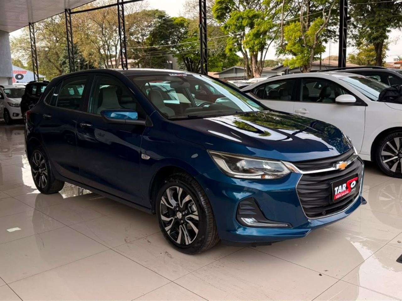 Chevrolet Onix 1.0 Turbo Premier (aut) Azul - foto 3