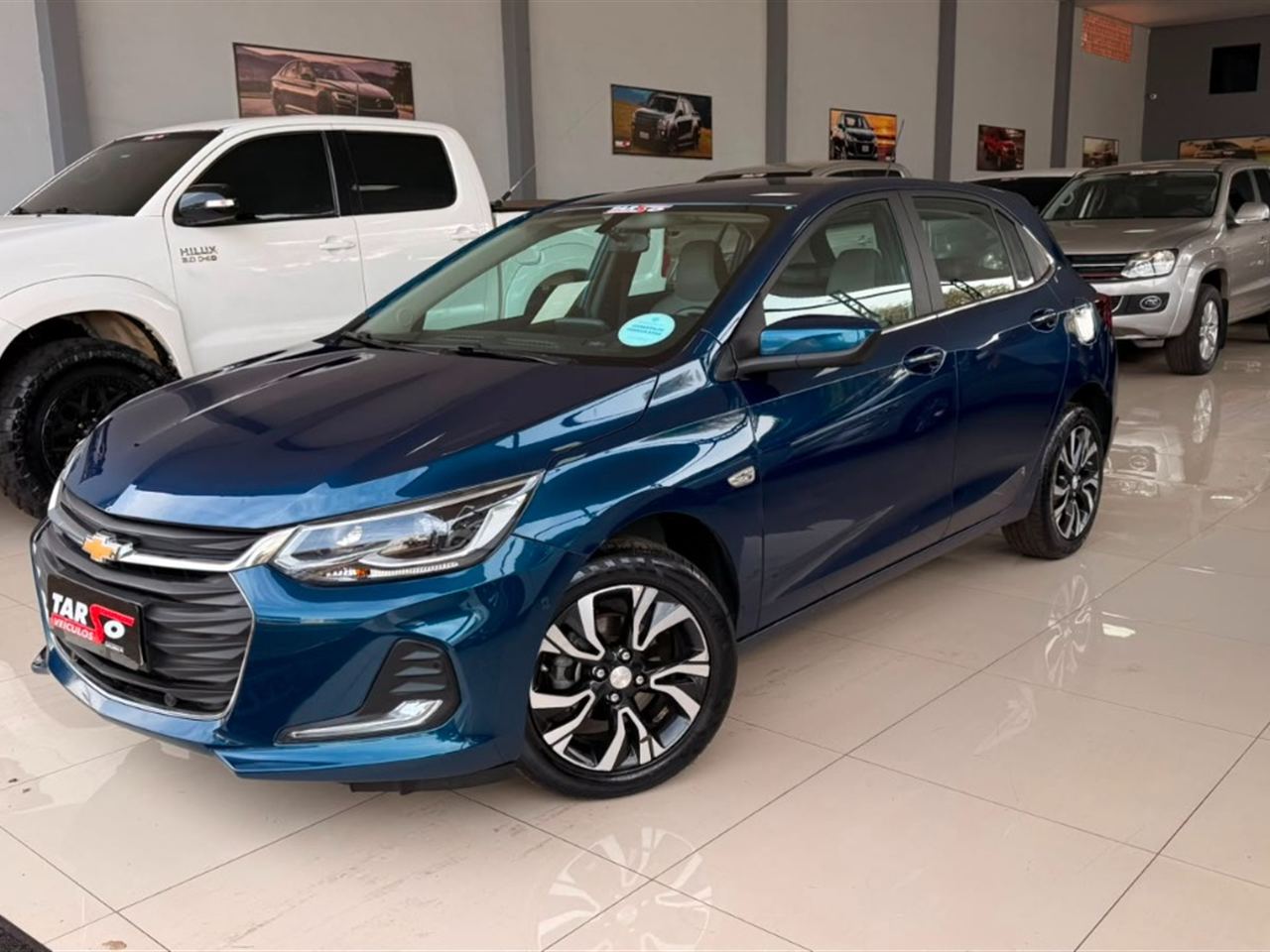 Chevrolet Onix 1.0 Turbo Premier (aut) Azul - foto 2